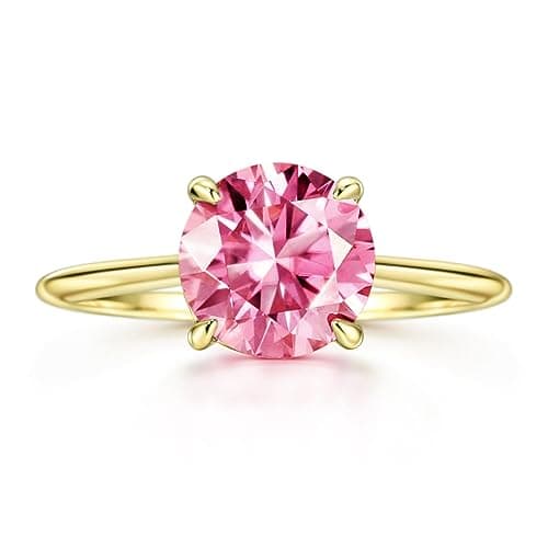 Michooyel 18K Gold Plated Moissanite Engagement Ring for Women, 2.0ct PINK/BLUE/GREEN/VIOLET Moissanite Solitaire Promise Ring, Round Brilliant Cut, VVS Simulated Diamond 925 Sterling Silver Rings

Refined Title:
18K Gold Plated Moissanite Women's