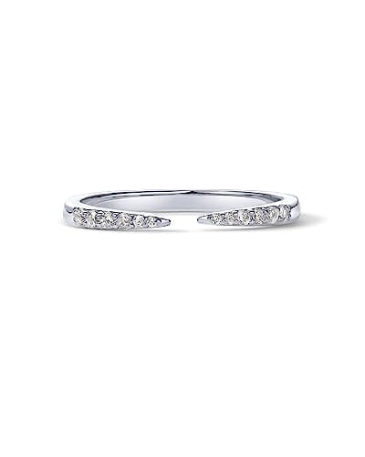 PavoI 18K Gold Plated Cubic Zirconia Eternity Ring | Women's Stacking Bands