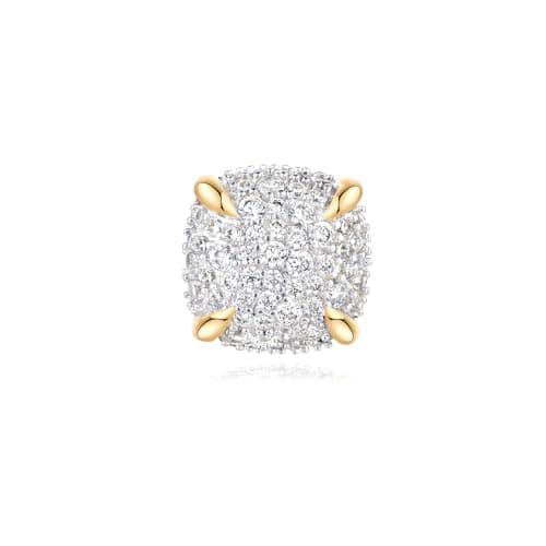 MYEARS Gold Plated Cubic Zirconia Stud Earrings