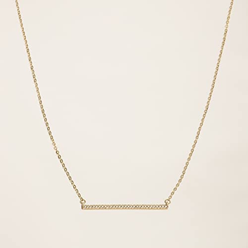 Caratmerry Lab Grown Diamond 14k Solid Gold Solitaire Necklace