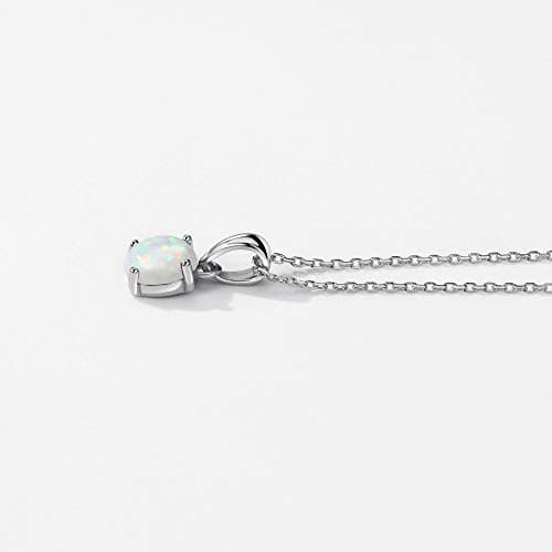 Michooyel Opal Pendant Necklace for Women