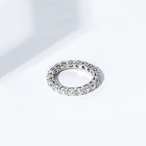 Amazon Essentials Sterling Silver Gold Plated Infinity Band Ring Set with Cubic Zirconia