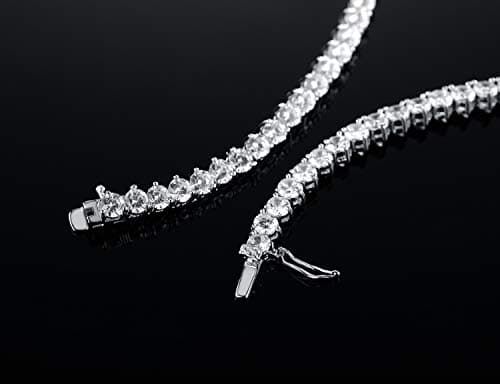 Refined Title: VOLUKA CZ Tennis Chain for Women and Men