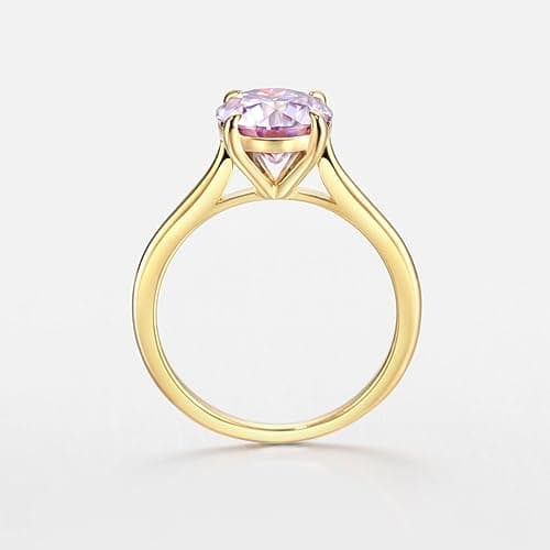 Michooyel 18K Gold Plated Moissanite Engagement Ring for Women