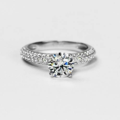 Michooyel 1.0ct Moissanite Engagement Ring Set for Women