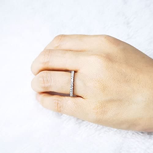 Bo.Dream Full/Half Eternity 1.5mm-3mm Cubic Zirconia Rings in Sterling Silver