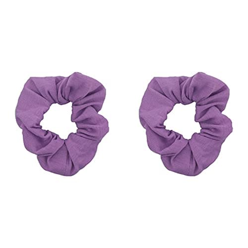 Solid Scrunchies (Tan) - Set of 2