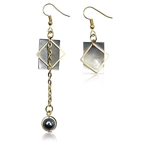 Geometric Triangle Long Bar Stick Chain Tassel Earrings for Women