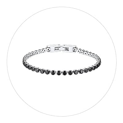 ChainsHouse Classic 3mm Cubic Zirconia Tennis Necklace - Stainless Steel & 18K Gold Plated for Men & Women