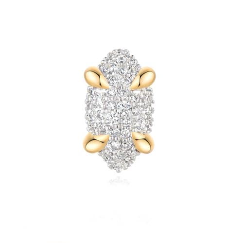 MYEARS Gold Plated Cubic Zirconia Stud Earrings