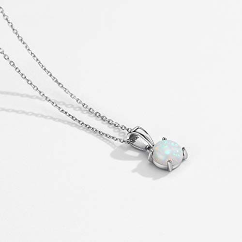 Michooyel Opal Pendant Necklace for Women