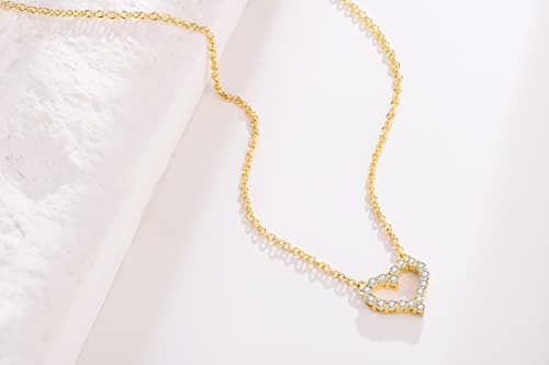 Caratmerry Lab Grown Diamond 14k Solid Gold Solitaire Necklace