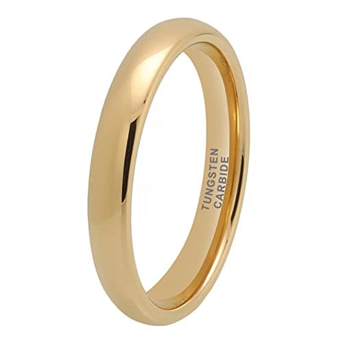 TUTISS 3mm-10mm Silver/Gold Tungsten Rings for Men & Women