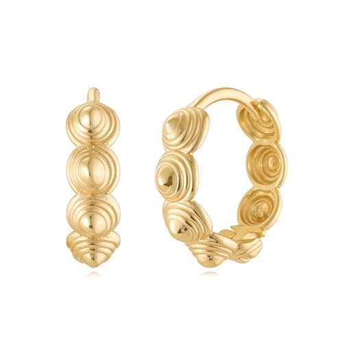 MYEARS 14K Gold Plated Simple Hoop Earrings Hypoallergenic