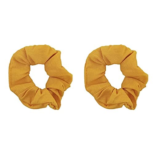 Solid Scrunchies (Tan) - Set of 2