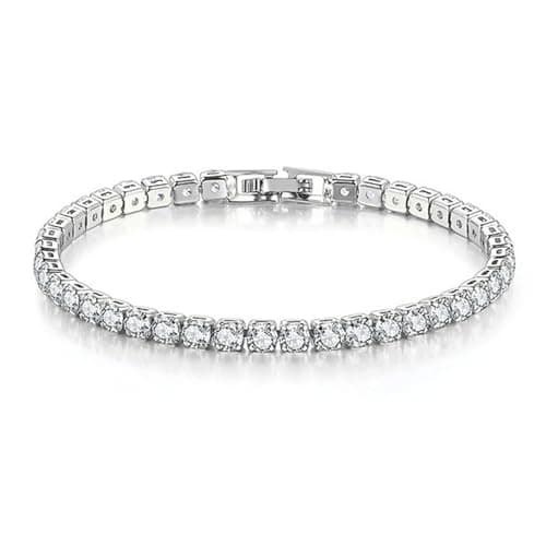SDA Iced Out Diamond Tennis Chain CZ Bracelets 3.0mm/4.0mm for Women & Men