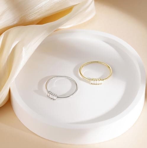 TIGRADE 14k Gold Plated 1.5mm Stacking Baguette CZ Ring Size 3-12 Women