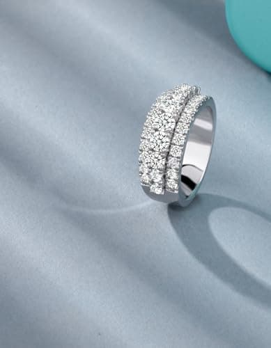 GAUDALGEM Moissanite Bridal Ring Sets for Women