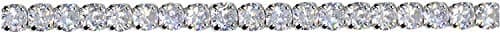 Savlano 18K Gold Plated CZ Round 4MM Classic Tennis Necklace, 18 Incheslseware