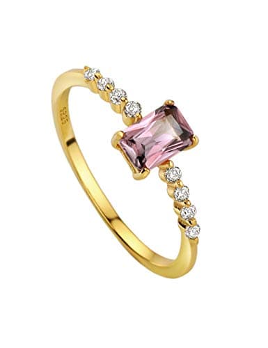 Michooyel S925 Dainty Birthstone Rings for Women