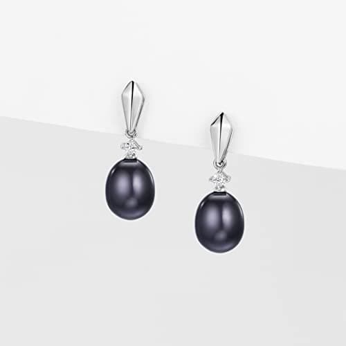 Michooyel S925 Freshwater Pearl Earrings for Women