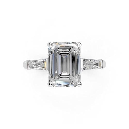 1-5 Carat Lab Grown Diamond Emerald Cut Ring, IGI Certified, Promise Ring for Women