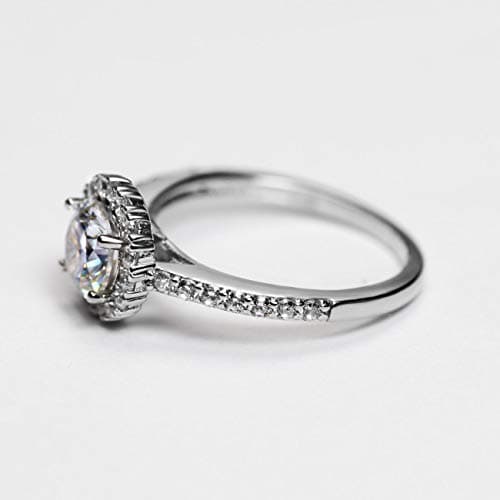 Michooyel 1.0ct Moissanite Engagement Ring for Women