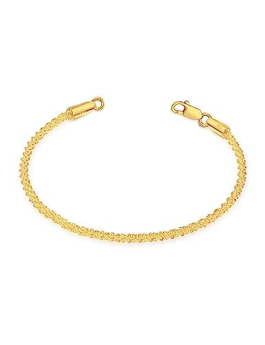 Waitsoul Diamond-Cut Silver/Gold Box/Rope Bracelet for Women/Men