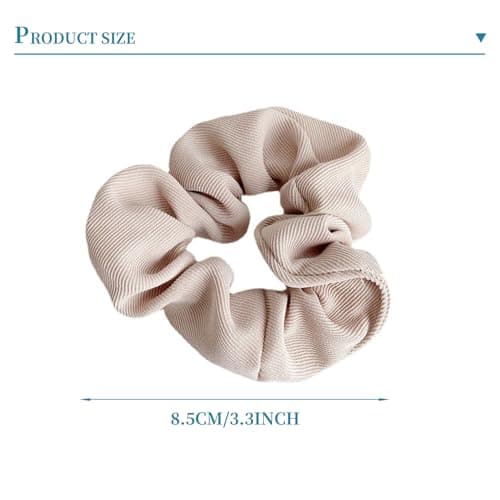 Morandi Silk Satin Scrunchies Set - 3Pcs Hair Holders for Women