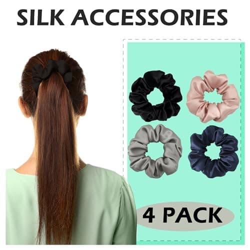 Silk Scrunchies for Women and Girls