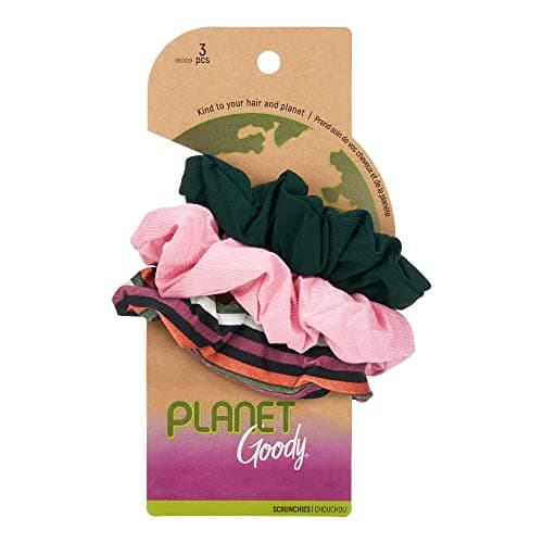 GOODY Planet Ouchless Women's Hair Scrunchies - Assorted Neutral Colors