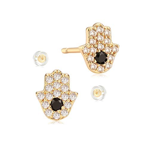 MYEARS Gold Stud Earrings 14K Gold Filled Hypoallergenic Everyday Jewelry