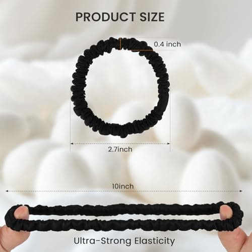 22 Momme Pure Silk Mulberry Scrunchies for Women, MultiColor