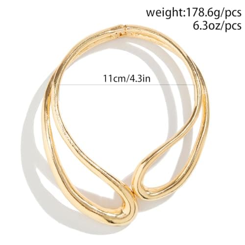 Chunky Gold Choker Necklace for Women and Teen Girls