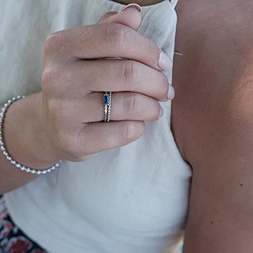 BLOSSOM & HUE Sterling Silver Baguette Stacking Ring