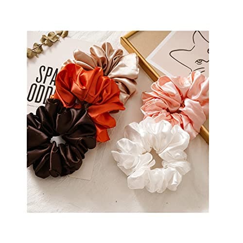 Silk Scrunchie Set for Women and Girls (8pcs)