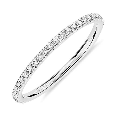 14K Gold Plated Sterling Silver Stackable Rings for Women