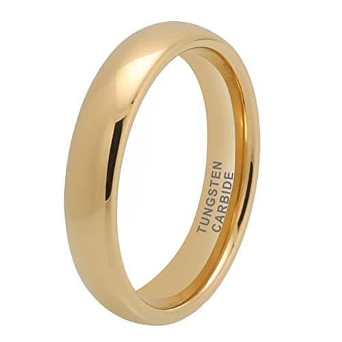 TUTISS 3mm-10mm Silver/Gold Tungsten Rings for Men & Women