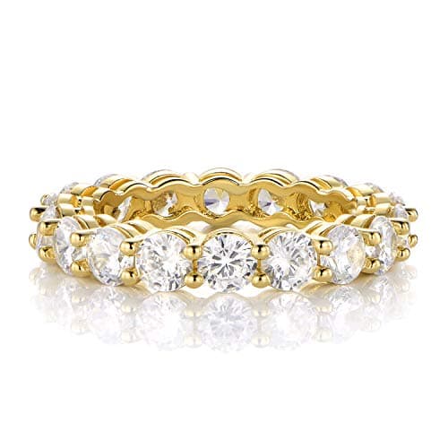 Gemsme 18K Yellow Gold Plated Jewelry Set - Necklace, Bracelet, Earrings, Ring Packaging of 4
