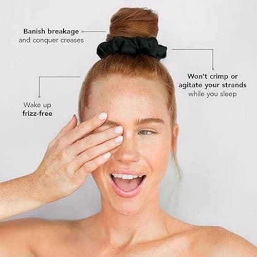 Adorable Women's Satin Scrunchies - Softer than Silk, 5-Pack | Holiday Gifts
