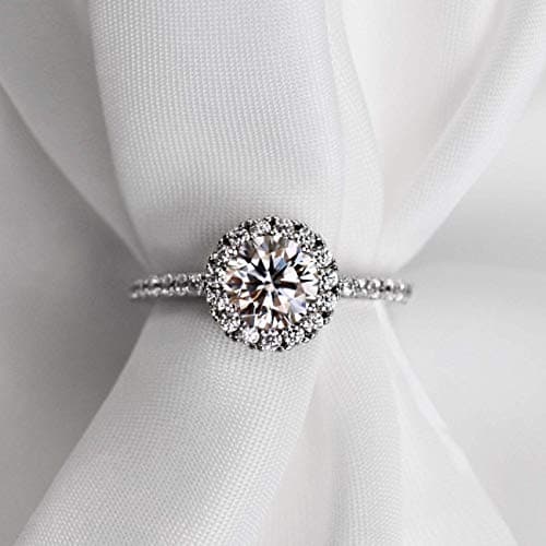 Michooyel 1.0ct Moissanite Engagement Ring for Women