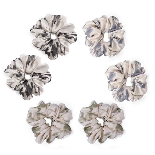Chinoiserie Ink Style Oversized Hair Scrunchies Set