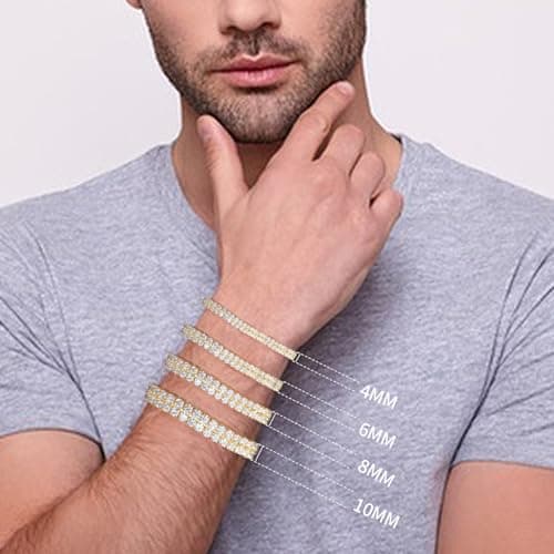 Moissanite Tennis Bracelet for Men Women
