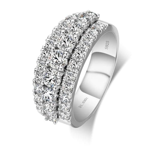 GAUDALGEM Moissanite Bridal Ring Sets for Women