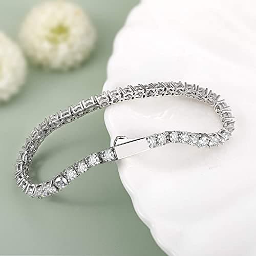 Refined Title: MDFUN CZ Tennis Bracelet for Women and Men