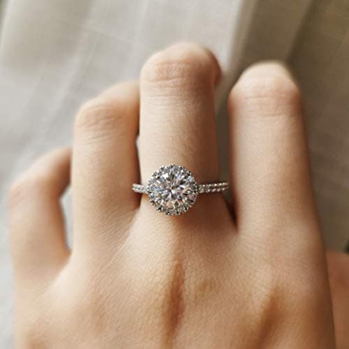 Michooyel 1.0ct Moissanite Engagement Ring for Women