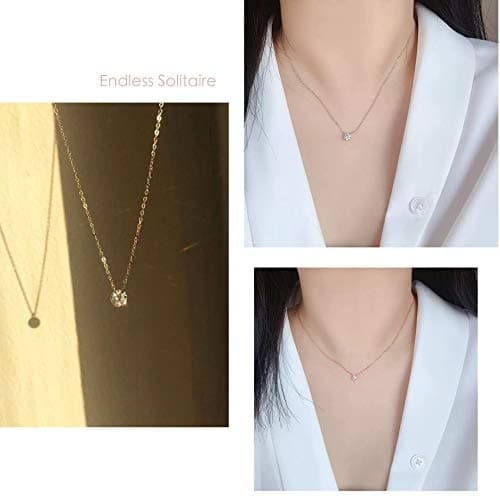 Cubic Zirconia Tennis Necklace for Women