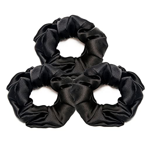 Refined title: Michooyel 3-Pack Mulberry Silk Hair Scrunchies for Women