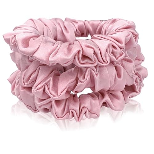 Celestial Silk Mulberry Scrunchies - Small, Plum, Pink, White