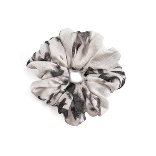 Chinoiserie Ink Style Oversized Hair Scrunchies Set